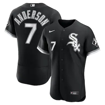 mens nike tim anderson black chicago white sox alternate au